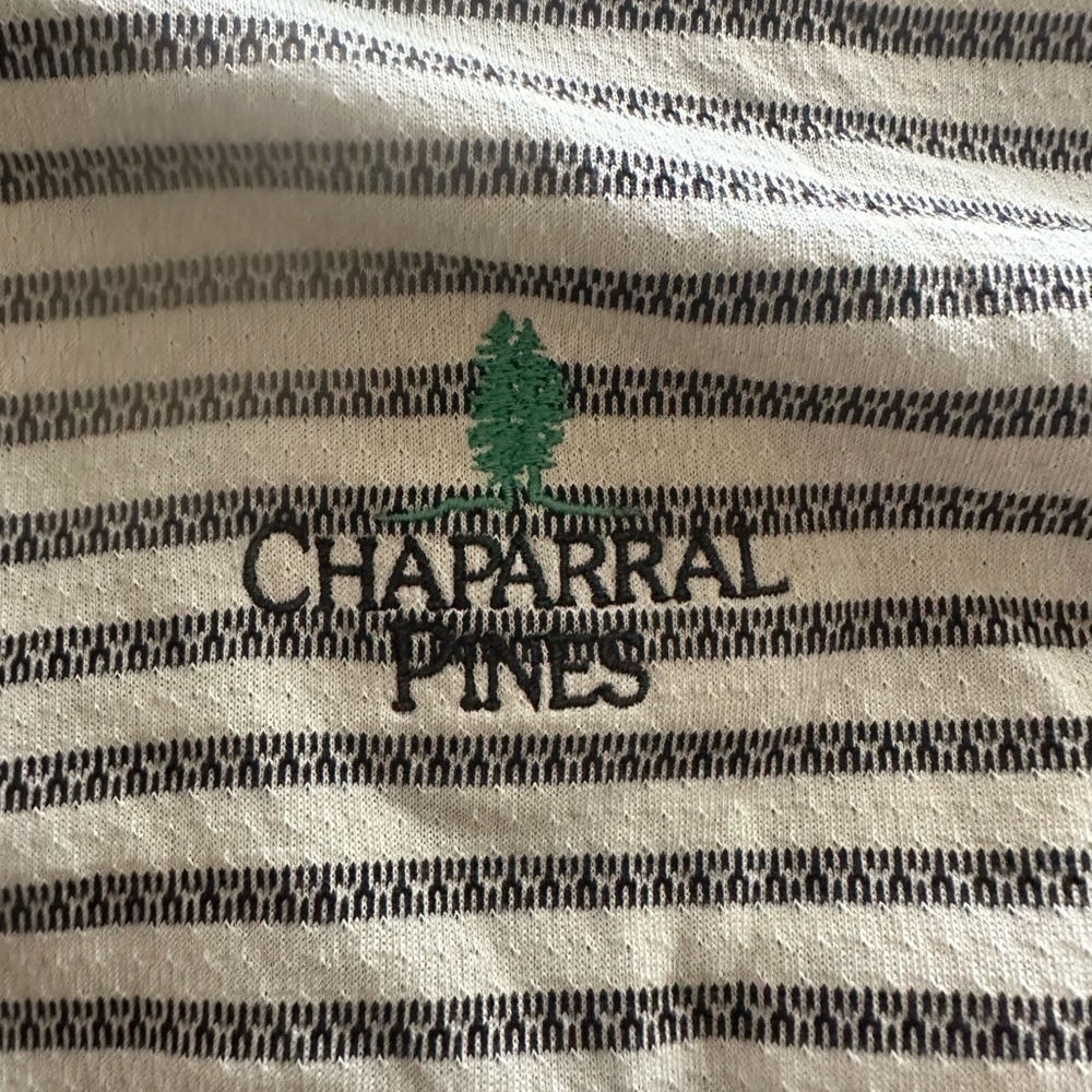 Men’s used Greg Norman Chaparral Pines size XXL 2XL polo shirt striped - Picture 2 of 4